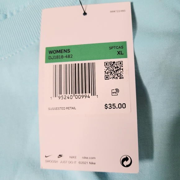 Nike Sportswear Women's Cotton Logo T-Shirt Size XL - Picture 6 of 9